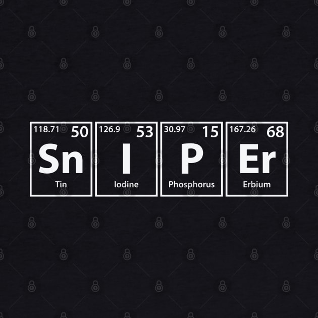 Sniper (Sn-I-P-Er) Periodic Elements Spelling by cerebrands